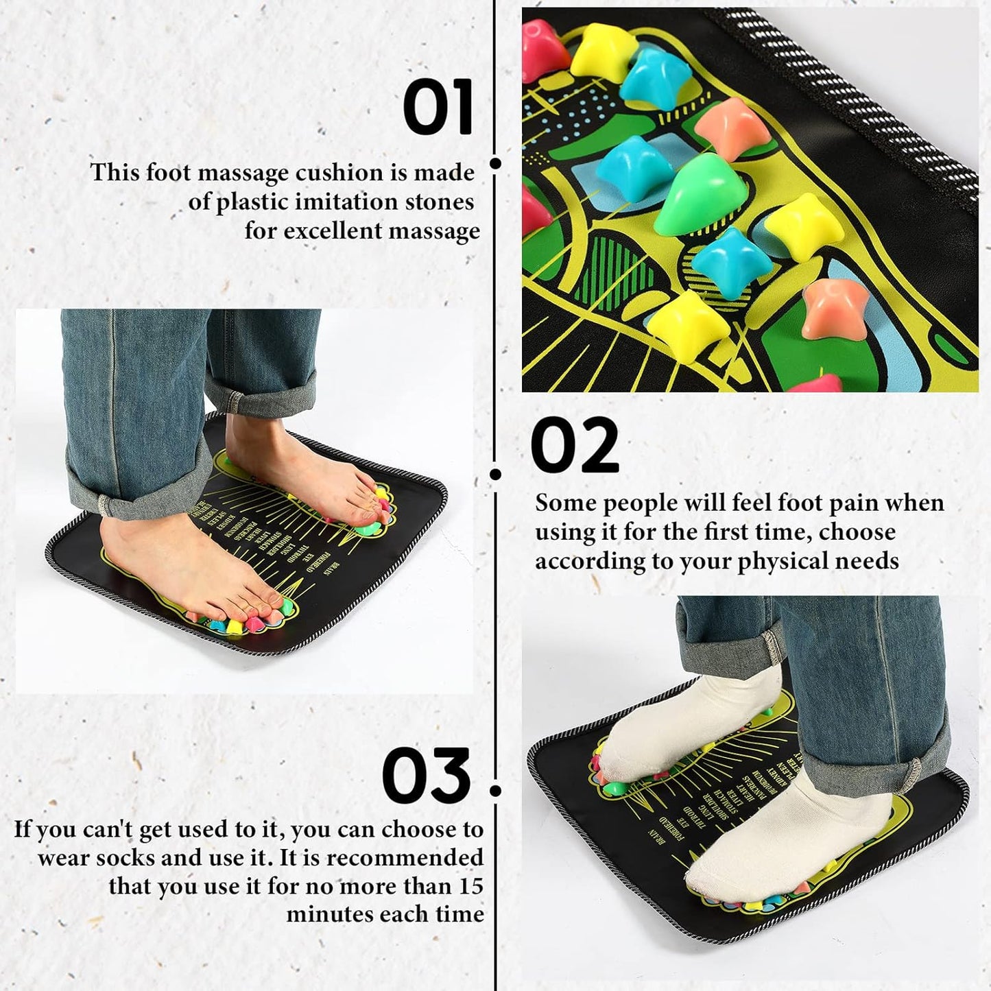 Cobblestone Foot Massager Pad