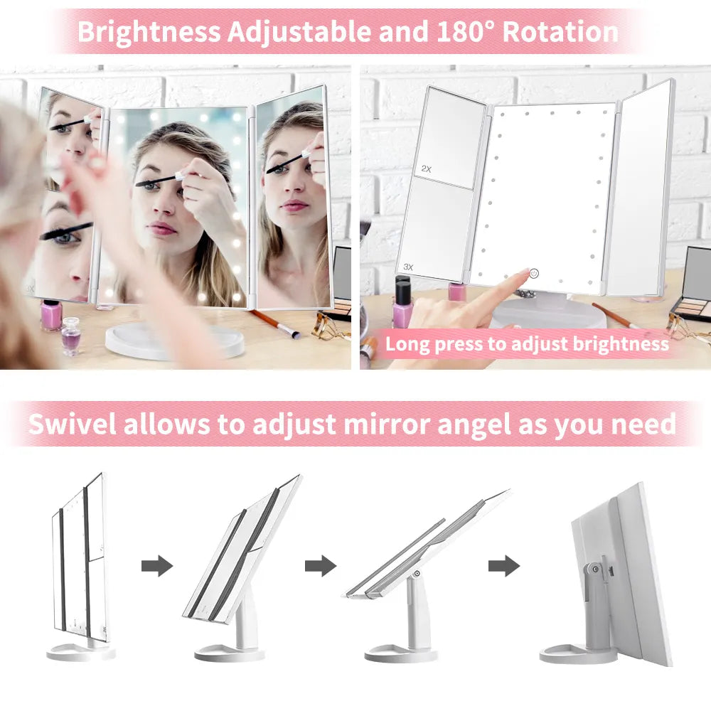 Interactive LED Mirror with Touch-Screen Technology