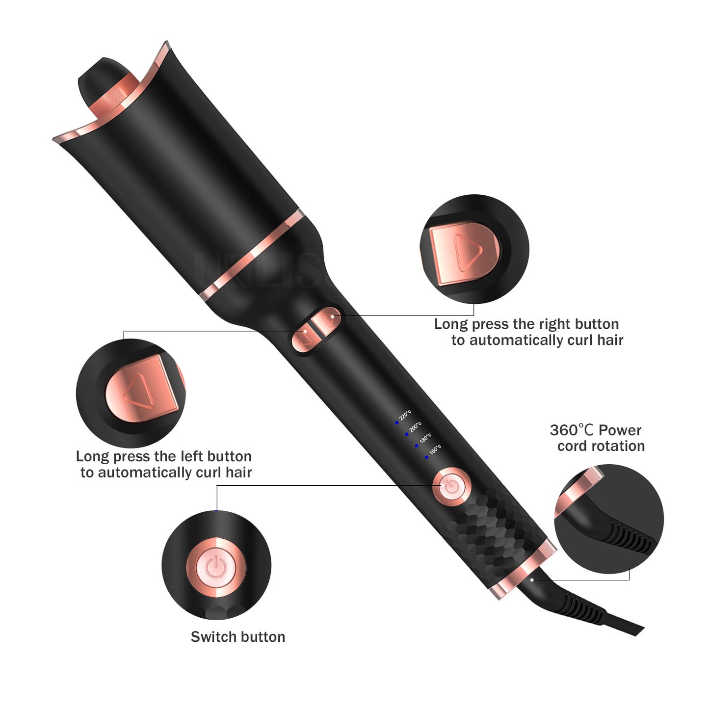 Cordless Automatic Hair Curler